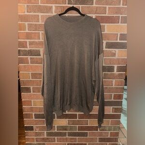PRONTO UOMO Men’s Mock Neck Sweater Lightweight Silk Cotton Brown 3X